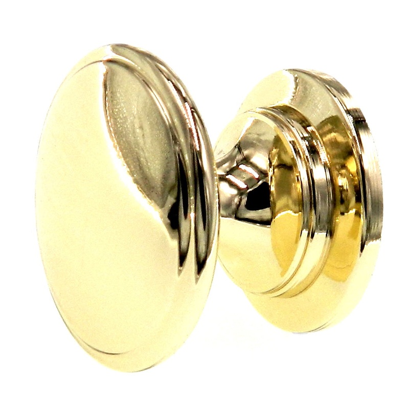 Amerock Allison Polished Brass 1 3/16 Round Disc Cabinet Knob BP53012-3