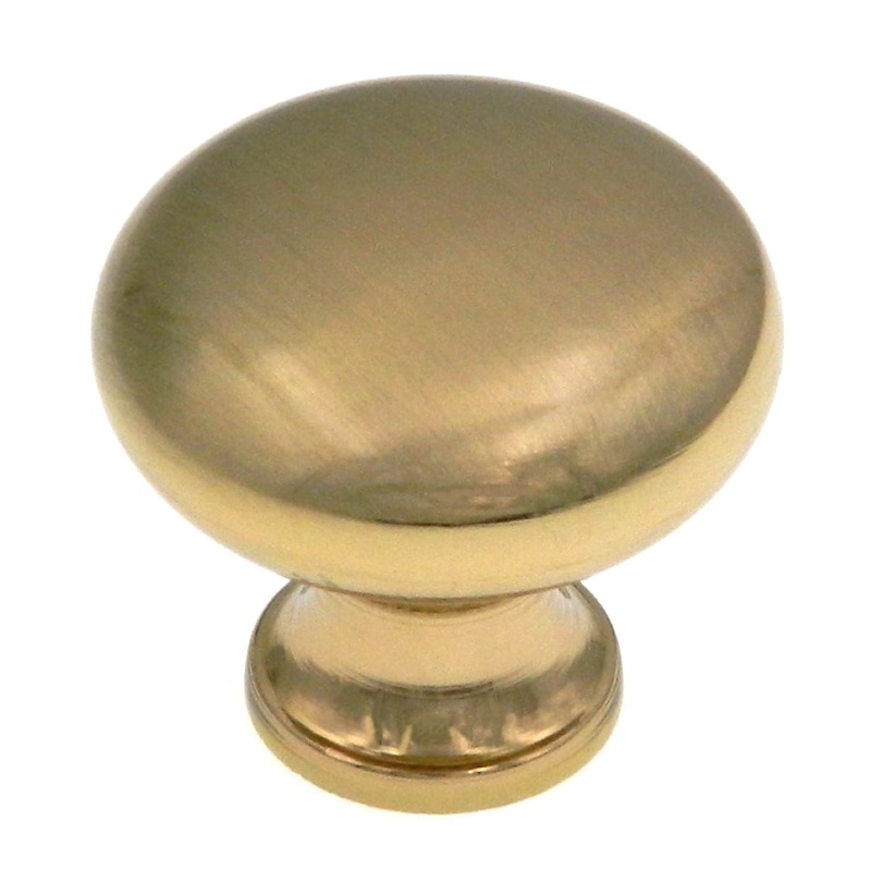 Amerock Anniversary Brushed Brass 1 3/16 Mushroom Cabinet Pull Knob BP853O74