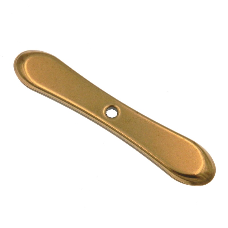 Amerock BP1305-O77 Burnished Brass 3 3/4 Oblong Cabinet Knob Pull Backplate