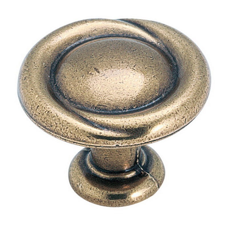 Amerock BP1385-R1 Regency Brass 1 1/4 Round Cabinet Knob Pulls Reflections