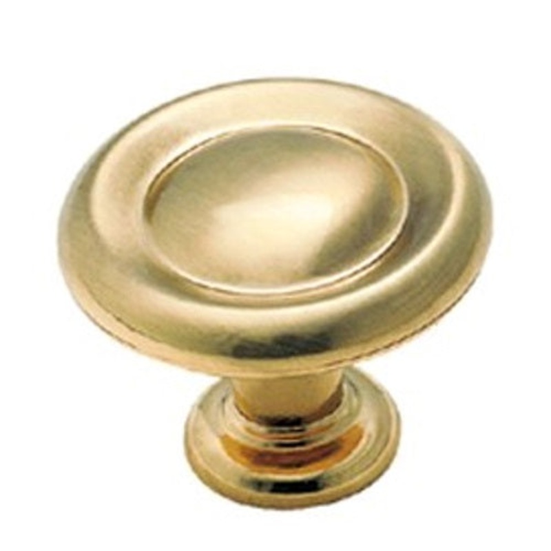Amerock BP1386-O74 Sterlling Brass 1 1/4 Cabinet Knob Pulls Hint Of Heritage