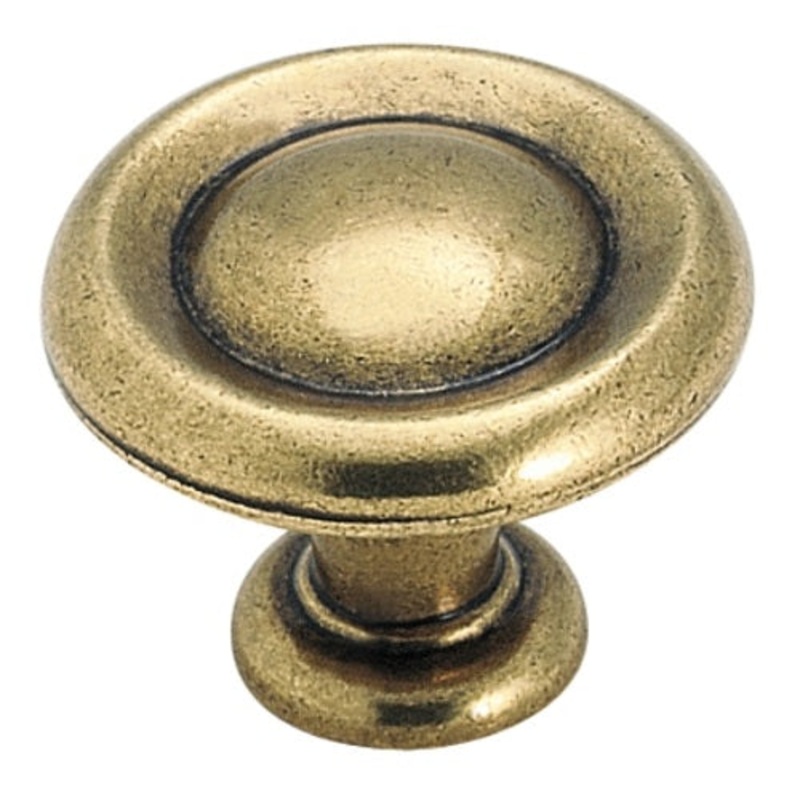 Amerock BP1386-R1 Regency Brass 1 1/4 Dome Cabinet Knob Pulls Hint Of Heritage