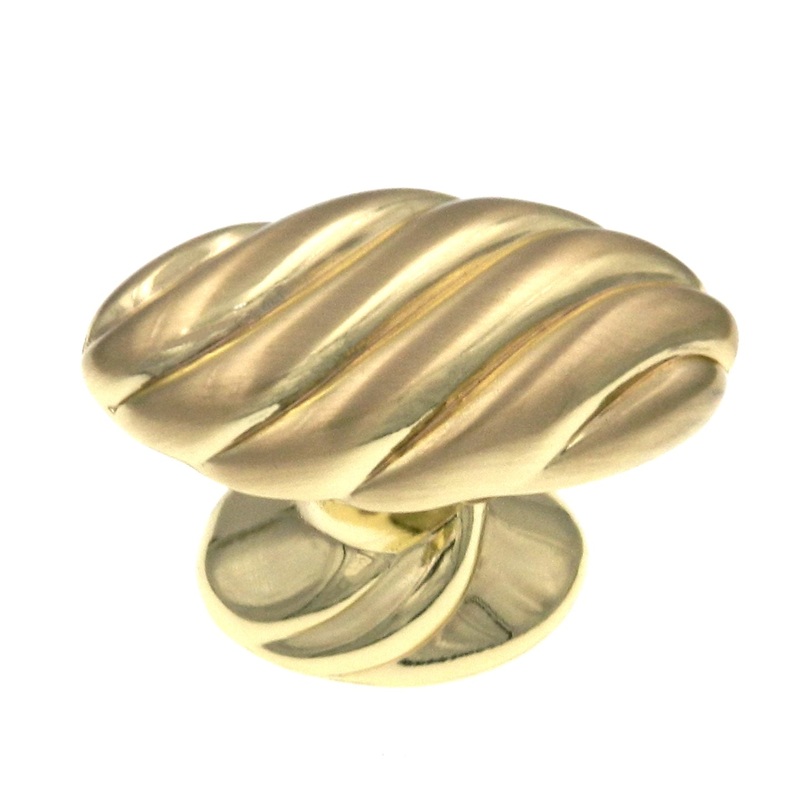 Amerock BP1474-O74 Sterling Brass 1 1/2 Oval Cabinet Knob Pull Expressions