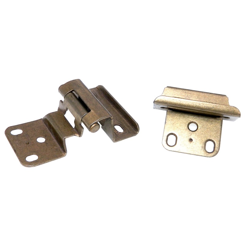 Amerock Burnished Brass Full Wrap Hinges 3/8 Inset Self-Closing BP7527-BB