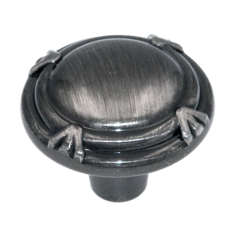 Amerock Design Details Pewter 1 3/8 Reed Cabinet Pull Knob BP1821PWT