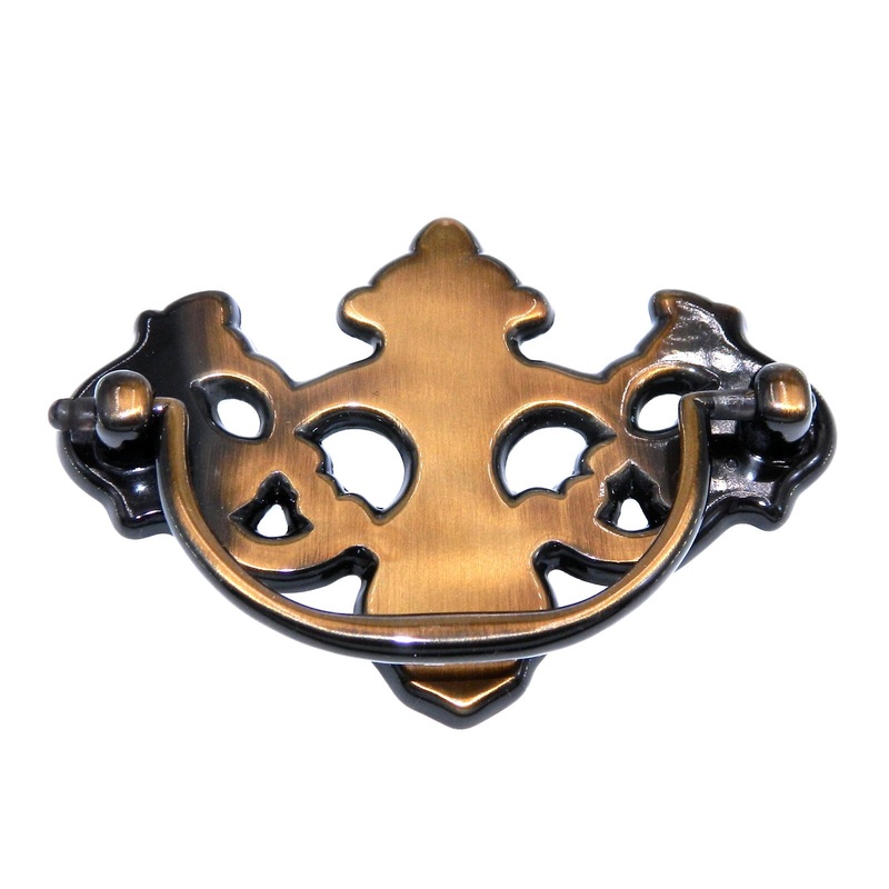 Amerock Everyday Heritage Antique Brass 3 Ctr. Cabinet Bail Pull Handle 573ABS