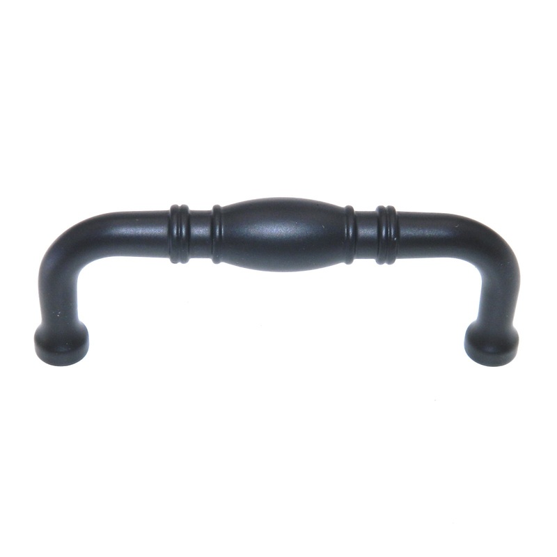 Amerock Granby Flat Black 3 Ctr. Cabinet Arch Pull Handle BP53013-FB