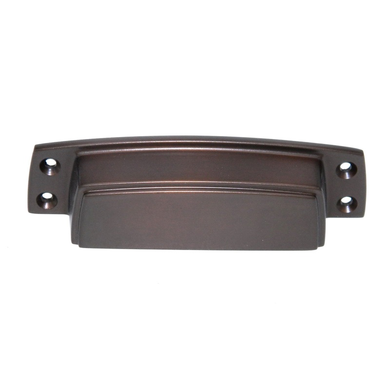Amerock Highland Ridge Caramel Bronze 3 1/2 Ctr. Drawer Cup Pull BP55318-CBZ