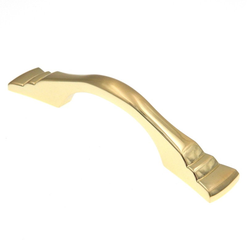 Amerock Hint of Heritage Brushed Brass 3cc Cabinet Handle Pull BP2378O74
