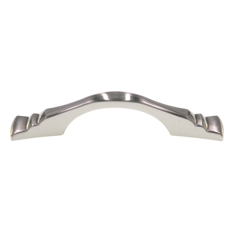 Amerock Hint of Heritage Sterling Nickel 3 Ctr. Cabinet Pull Handle BP2378-G9