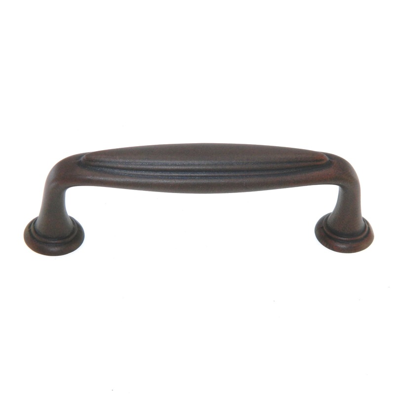 Amerock Mulholland Antique Rust 3 Ctr. Cabinet Arch Pull Handle BP53033-ART