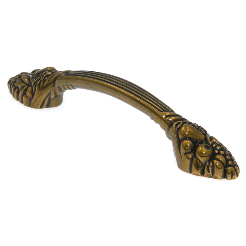 Amerock Natural Elegance Burnished Brass 3cc Cabinet Handle Pull BP1332O77