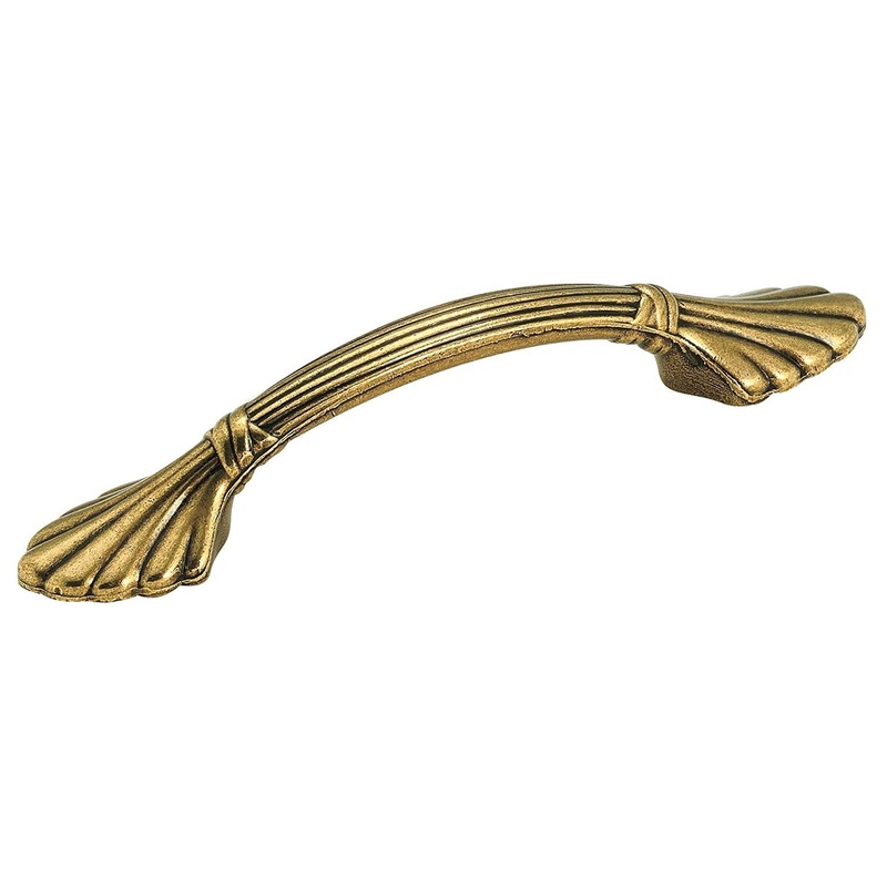 Amerock Natural Elegance Burnished Brass 3cc Cabinet Handle Pull BP1333O77