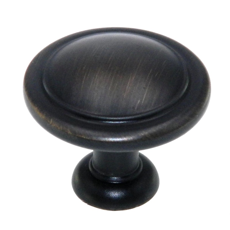 Amerock Reflections Roman Bronze 1 1/4 Round Disc Cabinet Knob BP1387-RB
