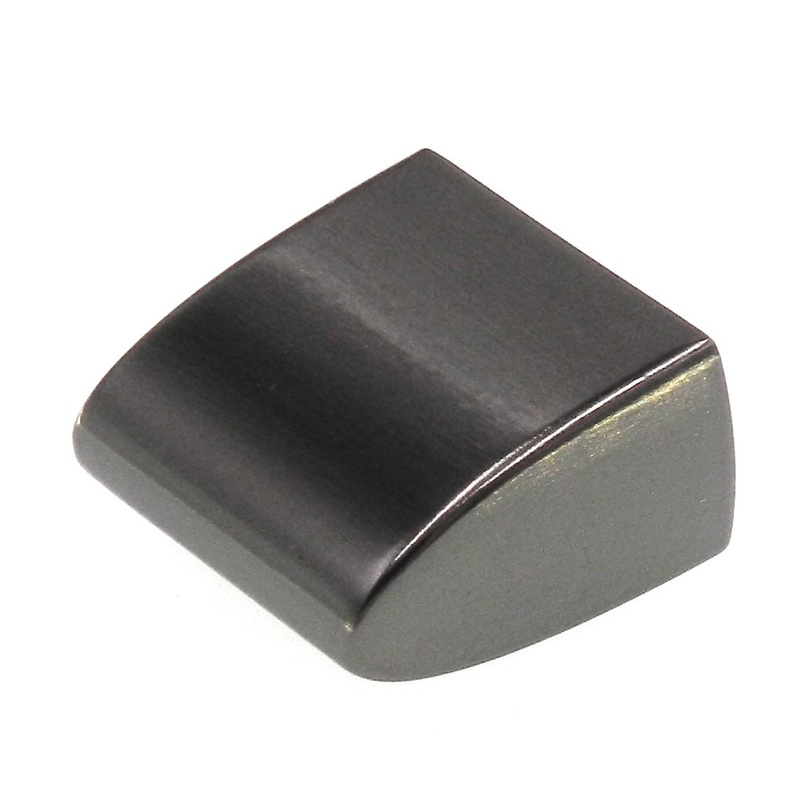 Amerock Riva Graphite 1 1/8 Square Smooth Cabinet Knob BP55360-GPH