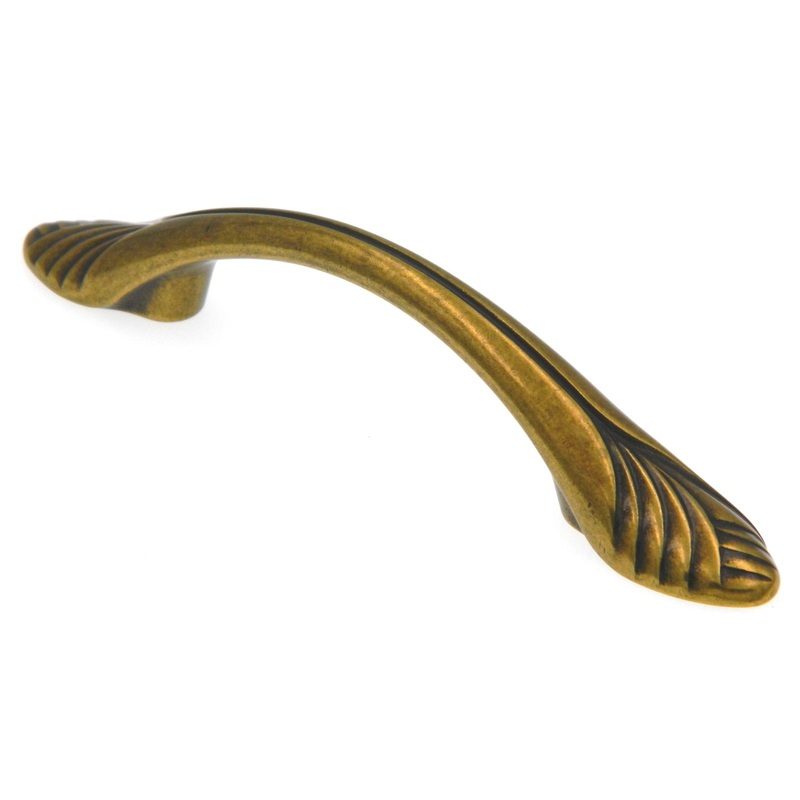 Amerock True Elegance Burnished Brass 3cc Cabinet Handle Pull BP1352O77