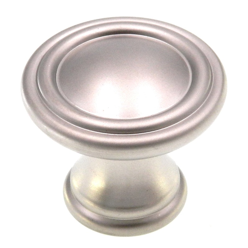 Amerock Vasari Satin Nickel 1 1/4 Round Disc Cabinet Knob BP24009-SN