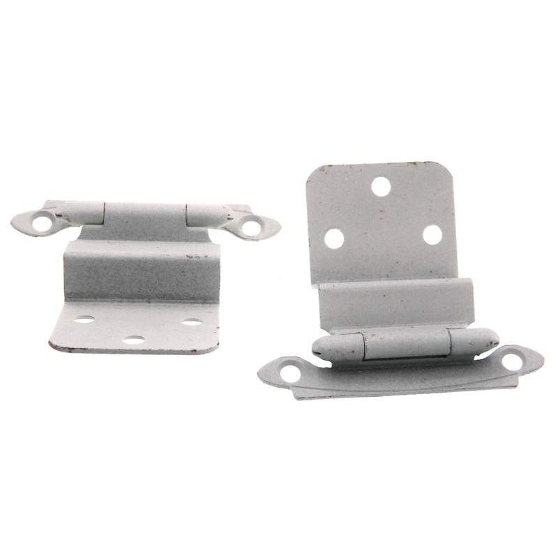 Pair of Vintage Amerock Prime Coat 1/2 Inset Hinges Non Self-Closing E7312