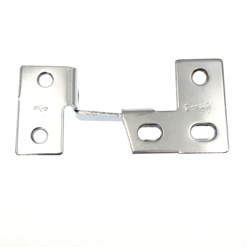 Pair Washington Polished Chrome Knife-Pivot Pin Hinges, 3/4 Frame C1032-26