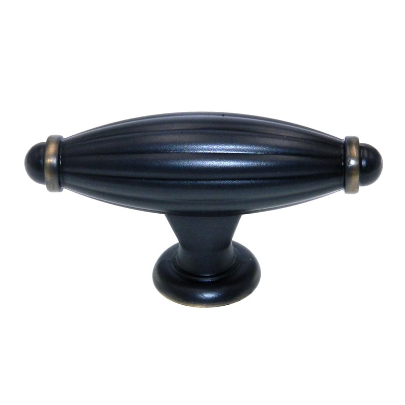 Amerock Blythe Venetian Bronze 3 T-Bar Novelty Cabinet Knob BP55221-2-VB
