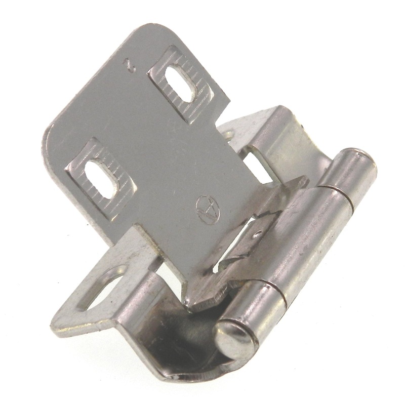 Amerock Bright Nickel Partial Wrap Hinges 13/64 Overlay Self-Closing BP7564-14