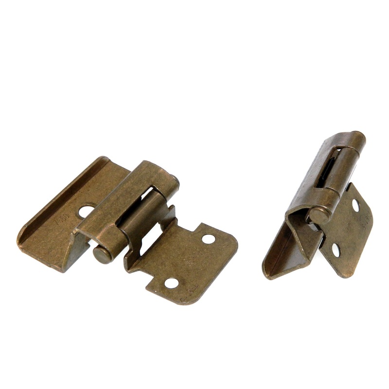 Amerock Burnished Brass Full Wrap Hinges 1/4 Overlay Self-Closing BP7561-BB