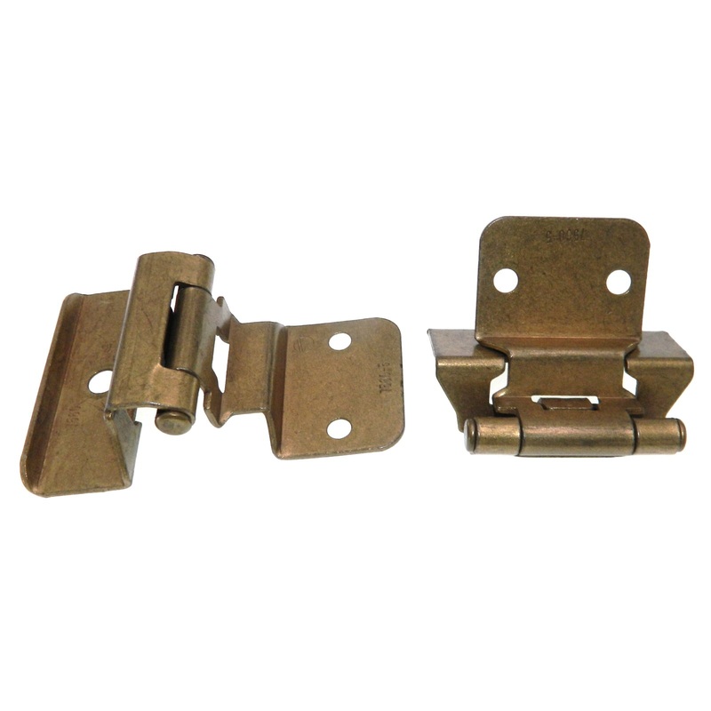 Amerock Burnished Brass Full Wrap Hinges 3/8 Inset Self-Closing BP7560-BB