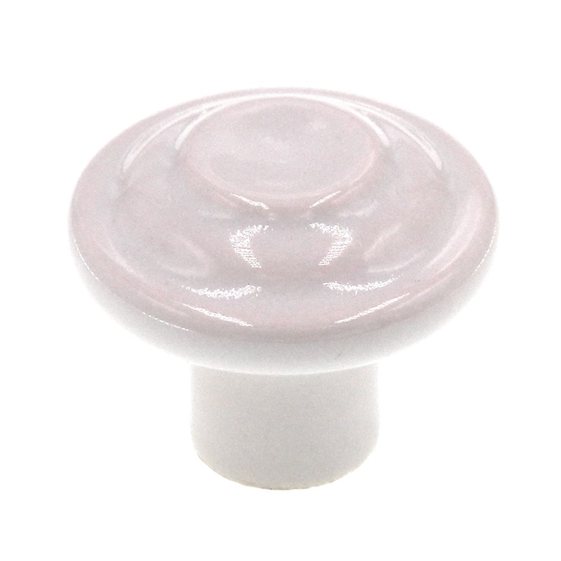 Amerock Ceramics White 1-3/8 Round Cabinet Knob Pull BP1327-W