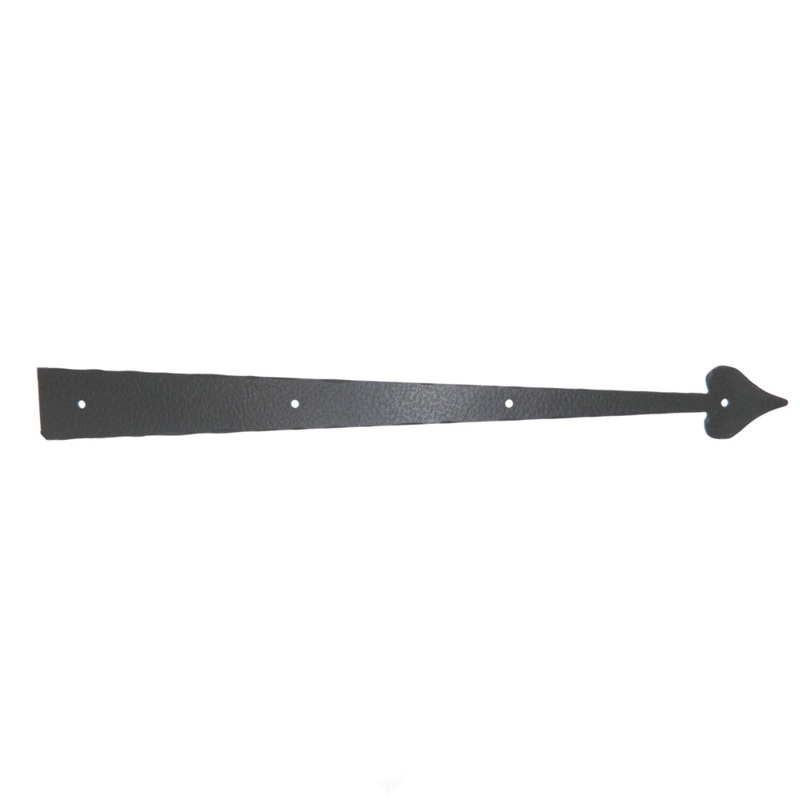 Amerock Colonial Black 18 Dummy Hinge Strap Hammered Heart Spade Tip BP1406-CB