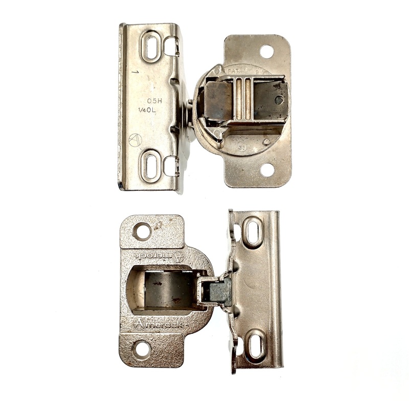 Amerock Nickel 120 deg. Full Wrap 1/4 Overlay Concealed Hinges BP2022H-3-14