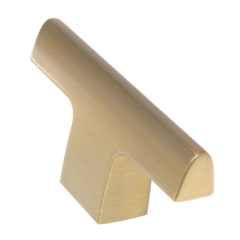 Amerock Riva Golden Champagne 2 1/2 T-Bar Smooth Cabinet Knob BP55361-BBZ