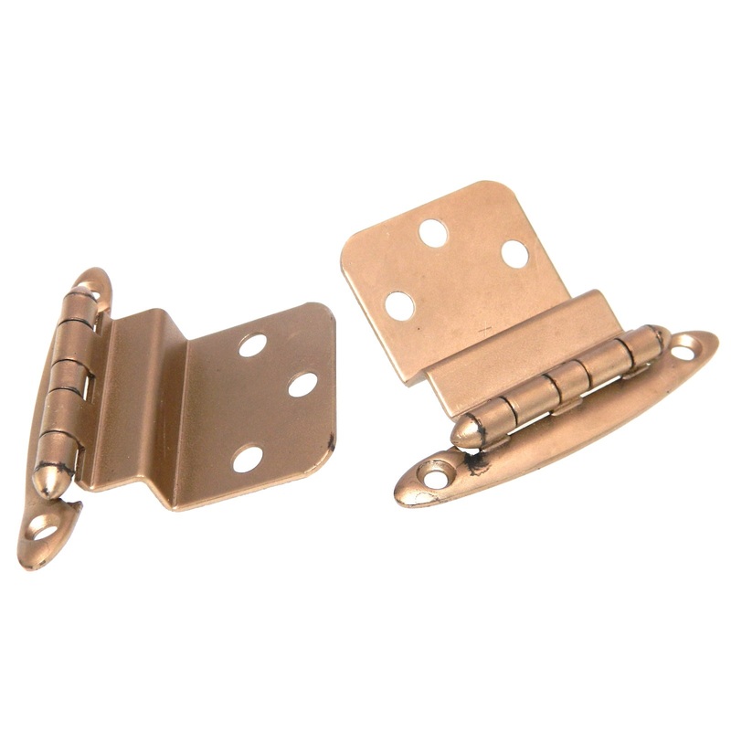Pair of Amerock Dull Bronze 3/8 Inset Hinges Non Self-Closing BP7636-10