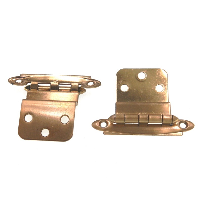 Pair of Amerock Dull Bronze 3/8 Inset Hinges Non Self-Closing BP7638-10