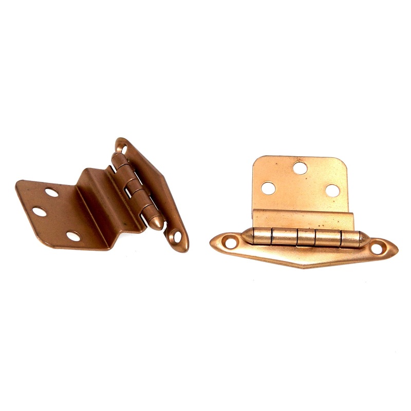Pair of Amerock Dull Bronze 3/8 Inset Hinges Non Self-Closing BP7675-10