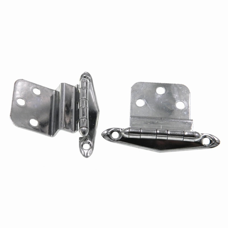 Pair of Amerock Machine Polished Chrome 3/8 Inset Hinges BP7675-M26