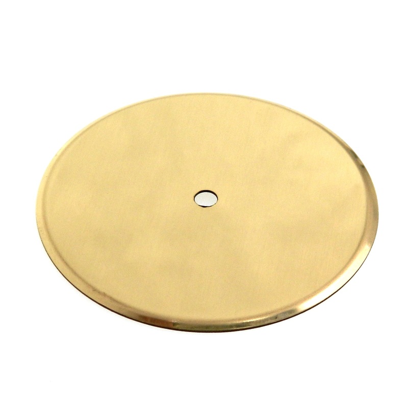 Vintage Washington 1960’s Polished Brass 2 13/16 Cabinet Knob Backplate 1302R-3