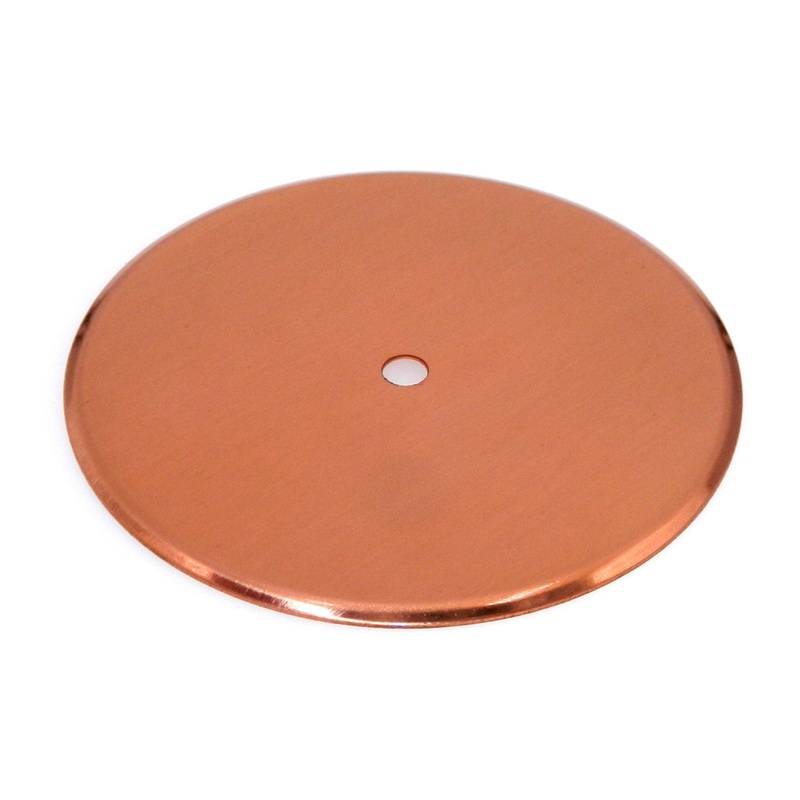 Vintage Washington 1960’s Polished Copper 2 1/8 Cabinet Knob Backplate 1303R-CU