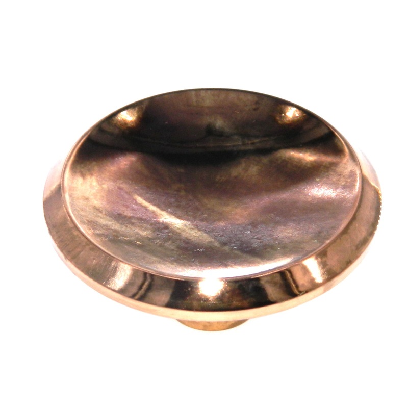Vintage Washington Bevel-Edge Polished Copper 2 Round Cabinet Knob 952R-CU