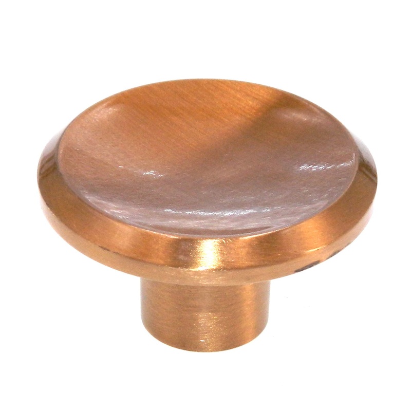 Vintage Washington Bevel-Edge Satin Bronze 1 1/2 Round Cabinet Knob 951R-10