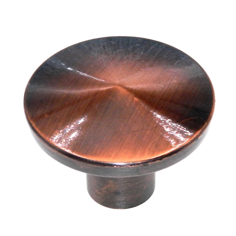 Vintage Washington Conical Cellini Copper 1 3/8 Round Cabinet Knob 941R-CC