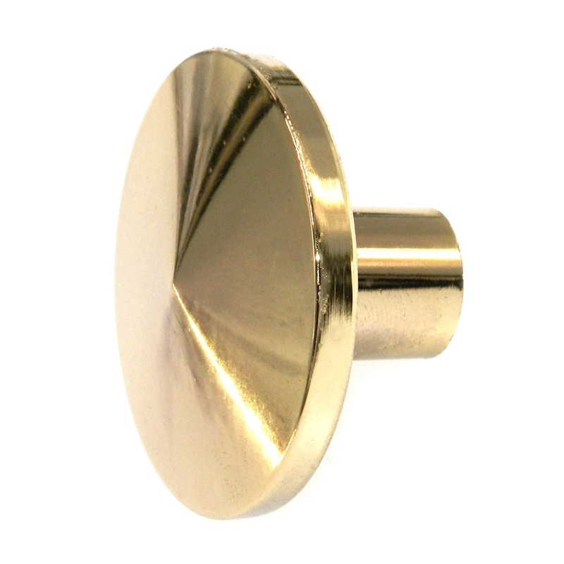 Vintage Washington Conical Polished Brass 1 3/4 Round Cabinet Knob 942R-3