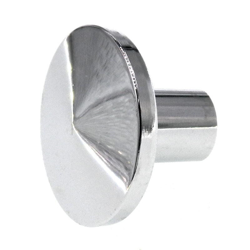 Vintage Washington Conical Polished Chrome 1 3/8 Round Cabinet Knob 941R-26