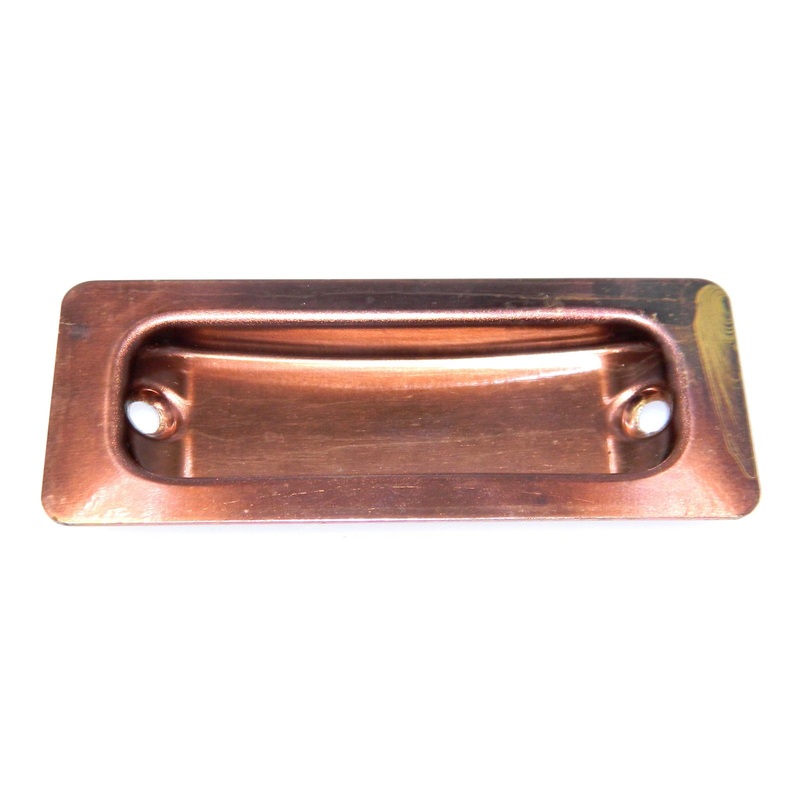 Vintage Washington Polished Copper 3 5/16 Door Pull For Sliding Doors 1610-CU