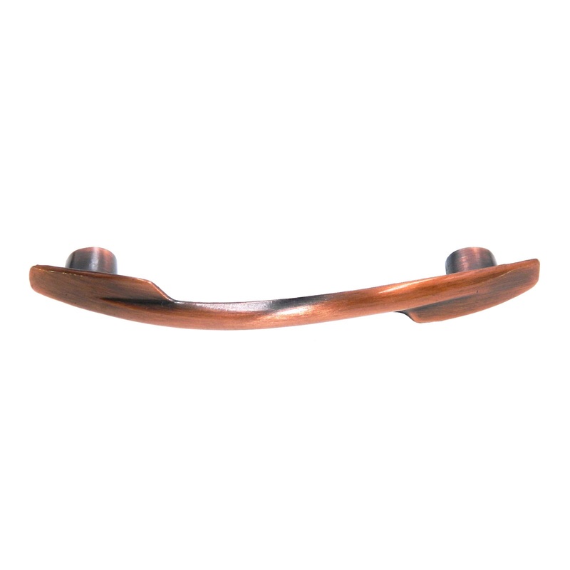 Vintage Washington S Pull Cellini Copper 3 Ctr. Cabinet Handle 980R-CC