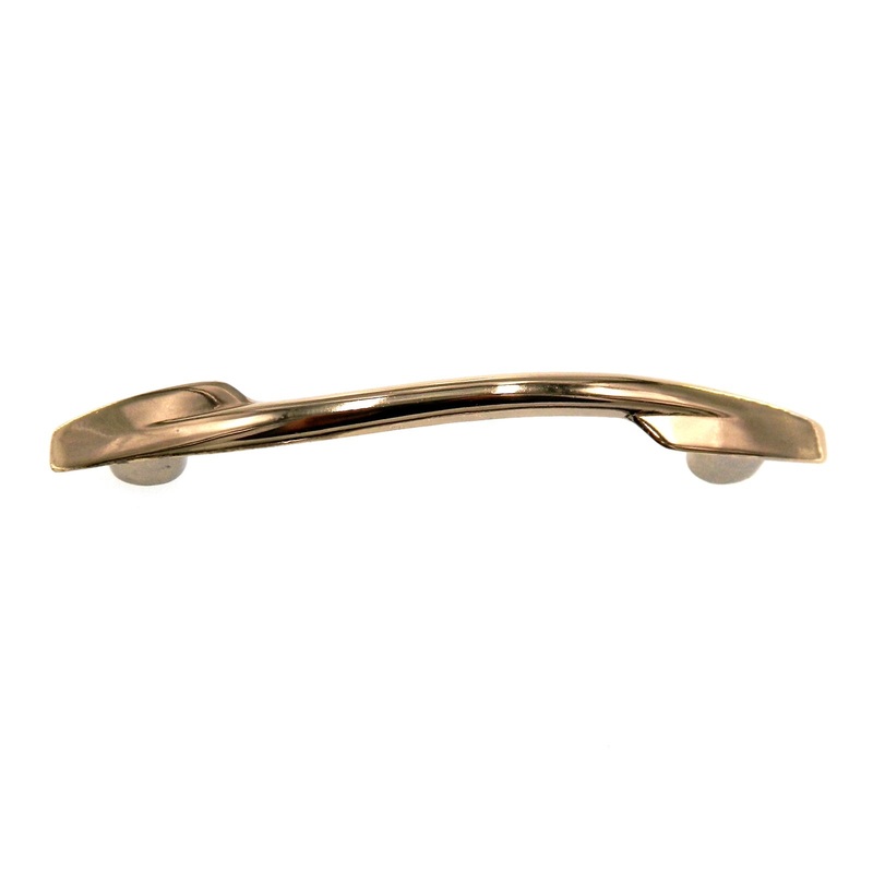 Vintage Washington S Pull Cellini Copper 3 Ctr. Cabinet Handle 980R-US3