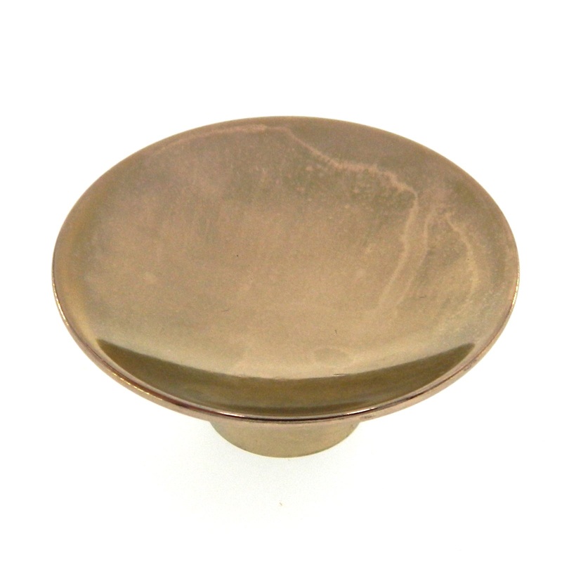 Vintage Washington Spotlite Polished Brass 2 Round Cabinet Knob 1212R-3