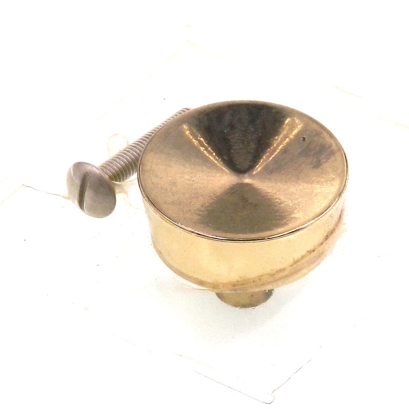 Vintage Washington Stellar Polished Brass 1 1/4 Round Cabinet Knob 1232R-3