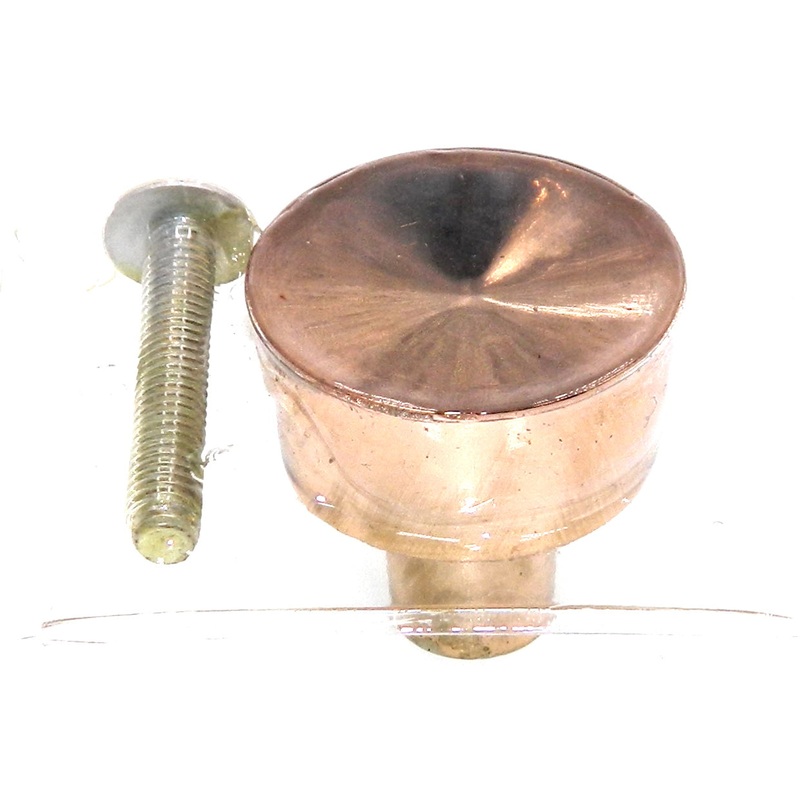Vintage Washington Stellar Polished Copper 1 Round Cabinet Knob 1231-CU