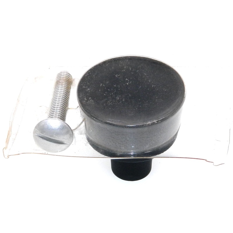 Vintage Washington Stellar Satin Black 1 Round Cabinet Knob 1231-19