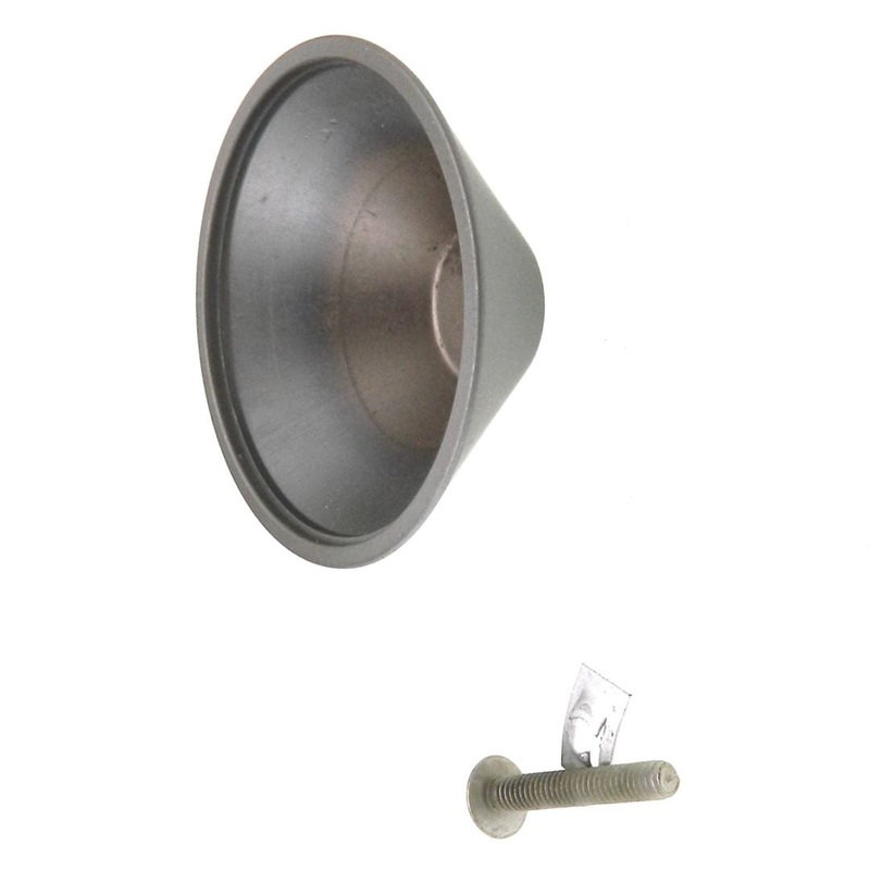 Vintage Washington Tempo Satin Chrome 2 Round Cabinet Knob Cone 1222-US26D